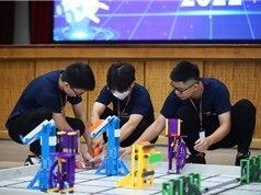Lần đầu học sinh phổ thông sử dụng bộ linh kiện của Mỹ thi đấu robotics 